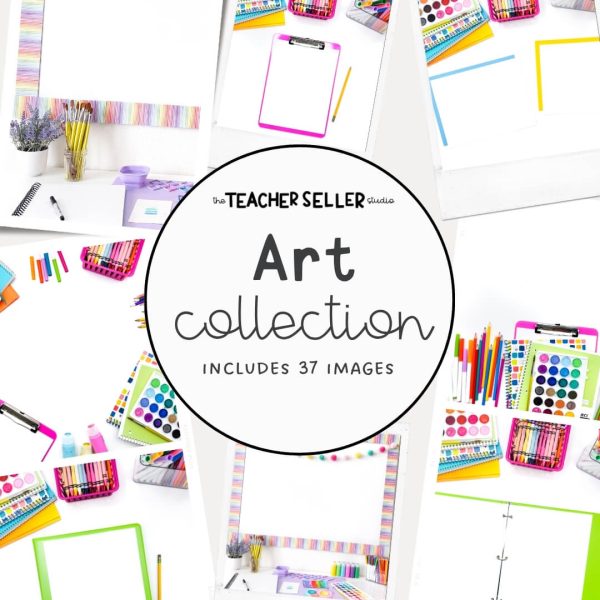 Art Collection Mockup Images for Teacher Sellers