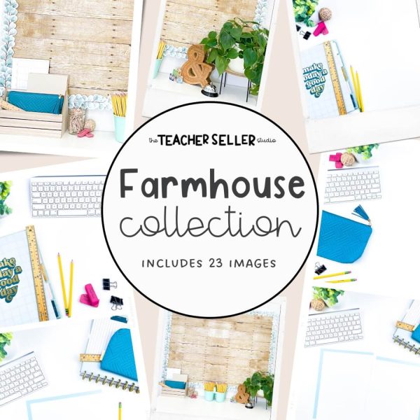 Farmhouse Collection Mockup Images for Teacher Sellers