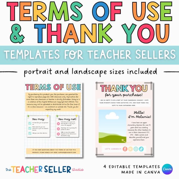Golden Hour Terms of Use/Thank You Page Templates