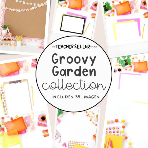 Groovy Garden Collection Mockup Images for Teacher Sellers