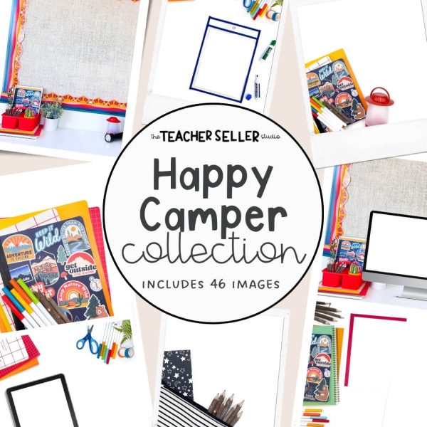 Happy Camper Collection Mockup Images for Teacher Sellers
