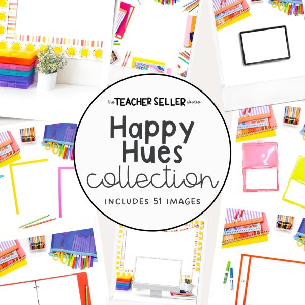 Happy Hues Collection Mockup Images for Teacher Sellers