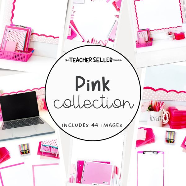 Pink Collection Mockup Images for Teacher Sellers