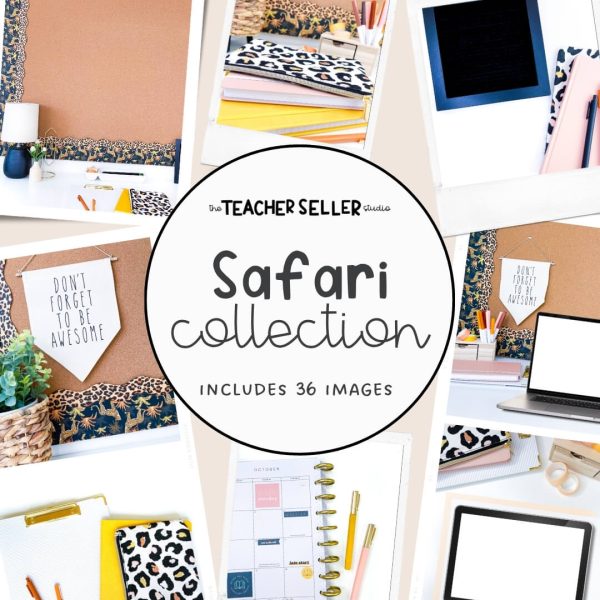 Safari Collection Mockup and Stock Images for Teacher Sellers