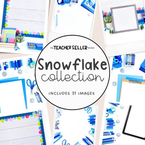 Snowflake Collection Mockup Images for Teacher Sellers